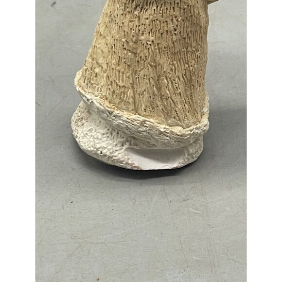 Christmas Santa figurine tree brown white basket of toys 4.5" READ - Picture 7 of 7